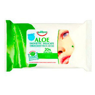 Equilibra Aloe Sanfte Abschminktücher für Gesicht und Augen 25 Stk 