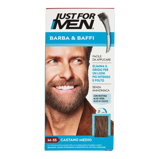 Just For Men Gel Colorante para Barba y Bigote 35 Castaño Medio 