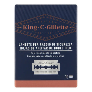 King C. Gillette Cuchillas de recambio para maquinilla de afeitar de seguridad paquete con 10 cuchillas 