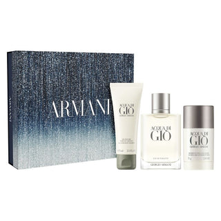 Armani Acqua Di Gio Eau de Toilette 100 ml + Gel Doccia 75 ml + Deo Stick 75 g Uomo — Set profumo