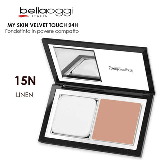 Bella Oggi My Skin Velvet Touch Fondotinta Compatto Linen — Fondotinta Compatto