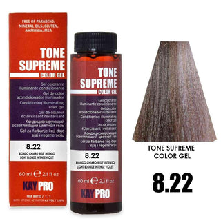Colorglaze Tone Supreme 8.22 Biondo Chiaro Viola Intenso 60 ml — Colorazione capelli