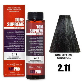 Colorglaze Tone Supreme 2.11 Castano Molto Scuro Cenere Intenso 60 ml — Colorante capelli