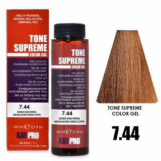 Colorglaze Tone Supreme 7.44 Biondo Medio Rame Intenso 60 ml — Colorante capelli