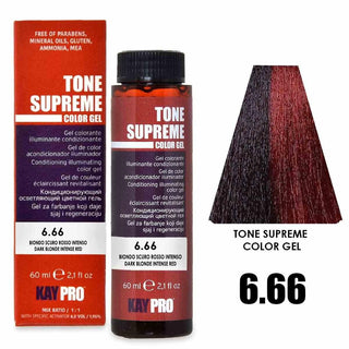 Colorglaze Tone Supreme 6.66 Biondo Scuro Rosso Intenso 60 ml — Colorante Capelli