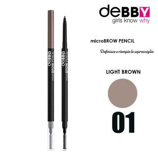 Debby Microbrow 01 Light — Matita Sopracciglia