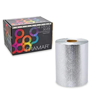 Framar Embossed Roll Alluminio Medium Silver 12,7 cm x 97,5 mt — Rotolo Carta Alluminio