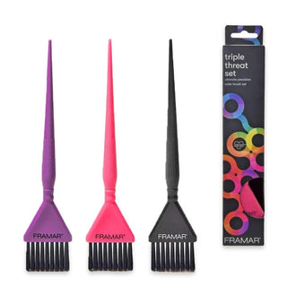 Set de Pinceles Coloridos Framar de Triple Acción 3P 