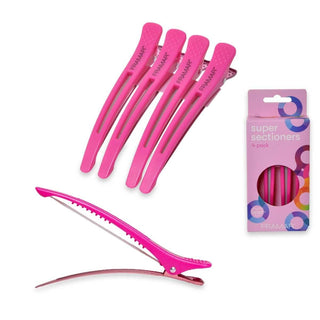 Framar Clips Super Sezionatrici Rosa 4 pezzi — Pinza Capelli