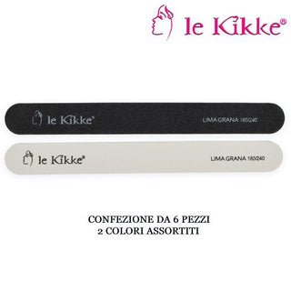 Le Kikke Lima Per Unghie 180/240 In Blister 6 pezzi — Lima per unghie