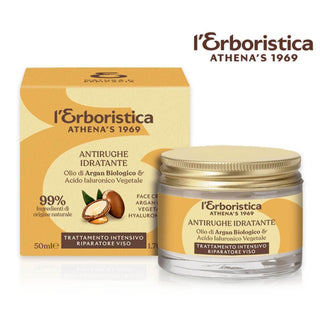 L'Erboristica Di Athena's Crema Viso Olio D'Argan C/Acido Jaluronico Veg. 50 ml — Crema viso