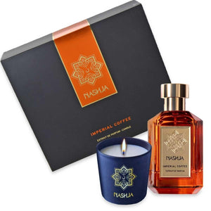 Nashja Imperial Coffee Edp 100 ml + Candela Profumata 60 gr — Cofanetto profumo