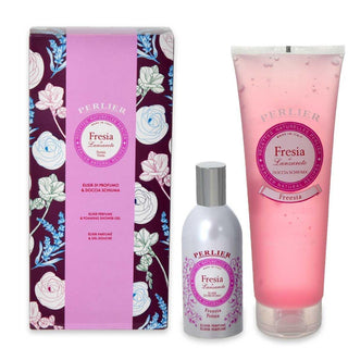 Perlier Shower Bath Set 250 Ml + Elixir Perfume 100 Ml Freesia 