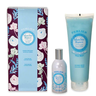 Perlier Shower Bath Set 250 ml + Elixir Perfume 100 ml White Musk 