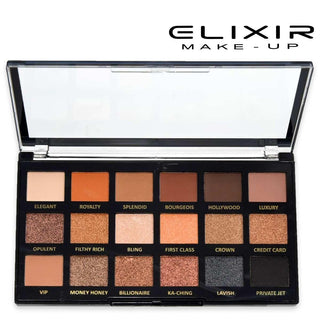 Elixir Palette Ombretti Pro Mod.A 18 Colori sfumature illuminanti — Palette ombretti