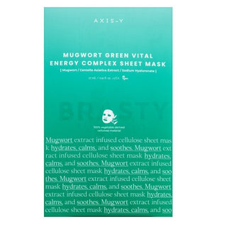 Axis-Y Maschera in Tessuto Green Vital Energy Complex 27 ml — Maschera viso in tessuto