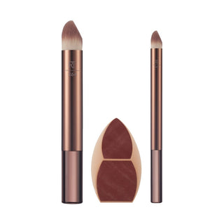 Trío de brochas y esponja Makeupsaver Real Techniques 