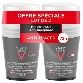 Vichy Men 72H Antitranspirante Extreme-Control 2 x 50 ml 
