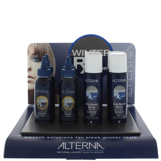 סט Alterna: Winter Rx ספריי טיפול לשיער Against 4 יחידות 92 גרם + Winter Rx שמן לשיער Against Static 4 יחידות 100 מ"ל 