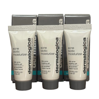 Set Dermalogica Acne Biotic Gel Local Treatment Anti-Acne for Acne-Prone Skin for the Face 3 pcs 7 ml 