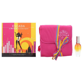 Set Escada: Rockin' Rio Eau De Toilette for women 30 ml + Escada GWP Pink Textile Pouch 