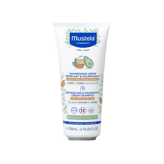 Mustela Mustela Manteiga de Karité e Abacate Champô Desembaraçador e Alisador para Cabelo 200 ml 