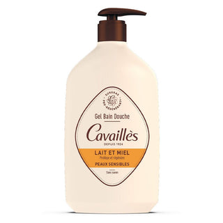 Roge Cavailles Leche de baño hidratante y regeneradora con leche y miel 1000 ml 