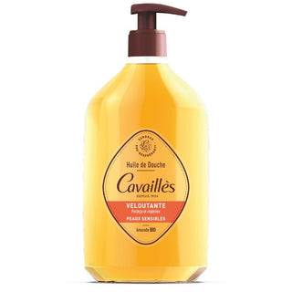 Aceite de ducha emoliente con aceite de almendras bio Roge Cavailles para todo tipo de piel 750 ml 