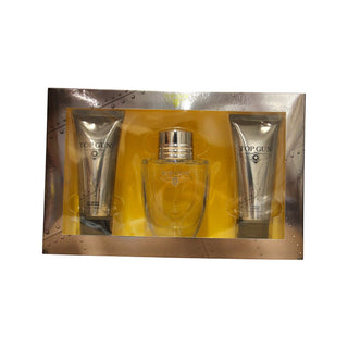 Conjunto Top Gun: Chevron Eau De Toilette para homem 100 ml + Chevron Hydrating Body Wash corpo e cabelo 100 ml + Chevron Hydrating After-Shave Balm 100 ml 