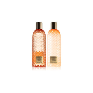 Set Vivian Gray: Duschgel Gemstone Neroli & Amber für alle Hauttypen 300 ml + Feuchtigkeitsspendende Körperlotion Gemstone Neroli & Amber 300 ml 