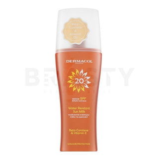 Dermacol Leche Solar en Spray Resistente al Agua SPF 20 - Loción solar con spray 200ml 