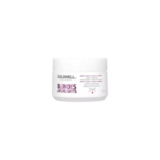 Goldwell Masque régénérant neutralisant les tons jaunes des cheveux Dualsenses Blondes & Highlights (soin 60 sec) 200 ml 