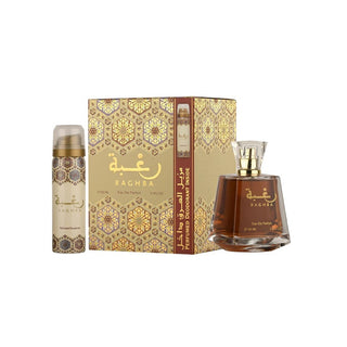 Lattafa parfumer Raghba Gavesæt EDP 100 ml and deospray 50 ml 100ml 