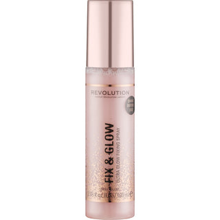Makeup revolution Fix & Glow Dewy Finish - Spray fijador iluminador para el maquillaje 100 ml 