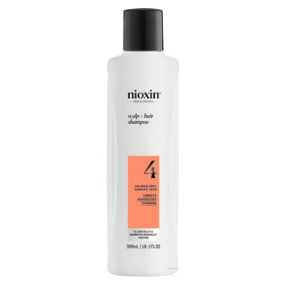 Nioxin System 4 Shampoo Detergente Capelli Fini Colorati Diradati 300 ml — Shampoo