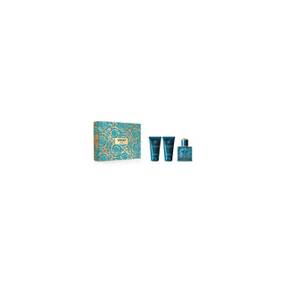 Versace Eros Set 50 ml EDT, gel de ducha y Eros 50 ml bálsamo aftershave frasco volumen  50 ml 50 ml 