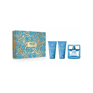 Versace Man Eau Fraiche beauty premium EDT 50 ml gel de ducha Man Eau Fraiche 50 ml Bálsamo para después del afeitado 50 ml 