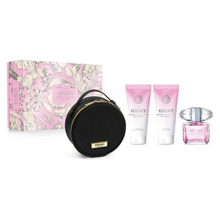 Versace Bright Crystal Cofanetto EDТ 90 ml + Lozione corpo 100 ml + Gel doccia 100 ml + Trousse — Eau de Toilette