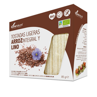 Alecosor Toast di riso e semi di lino biologico — Snack biologico