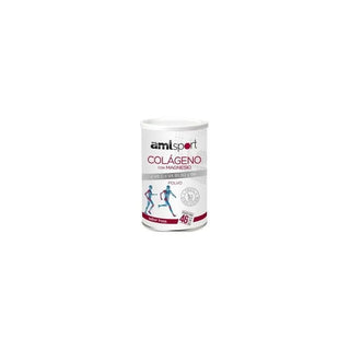 Amlsport Collagene con magnesio, vitamina C, vitamina B1, B2, B6 polvere fragola — Integratore