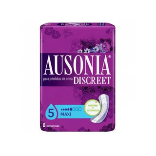 Ausonia Assorbenti igienici discreti Maxi per incontinenza urinaria 8 unità — Assorbenti per incontinenza
