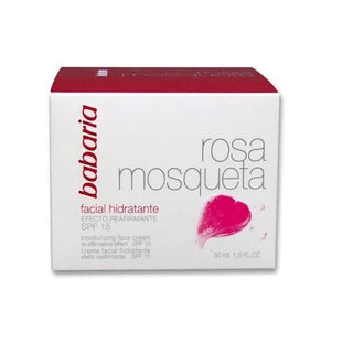 Babaria Crema Facial Hidratante 24 Horas Aceite de Rosa Mosqueta SPF15 50ml 