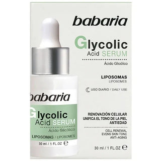 Babaria Sérum de ácido glicólico para la renovación celular 30 ml 