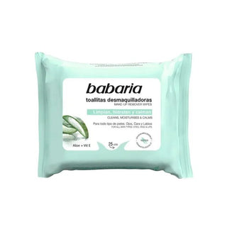 Babaria Salviettine detergenti viso Aloe Vera 25 unità — Salviettine detergenti