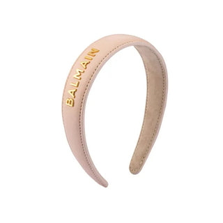 Balmain hair couture Fascia per capelli in vera pelle — Fascia capelli