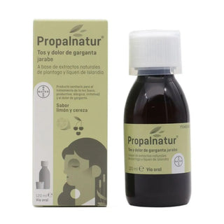 Propalnatur Jarabe para la tos y el dolor de garganta con sabor a limón y cereza 120 ml 