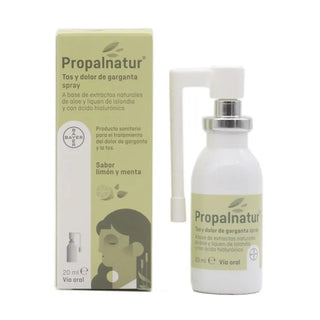 Propalnatur Spray para la tos y el dolor de garganta con sabor a limón y menta 20 ml 