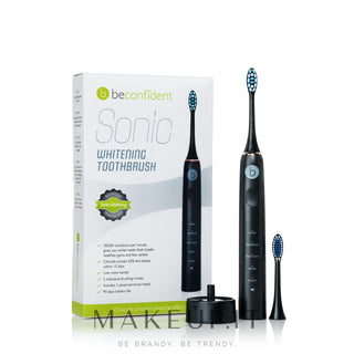 Cepillo de dientes eléctrico blanqueador Beconfident Sonic Negro-Oro rosa 
