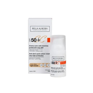 Bella Aurora CC Crema Anti-Manchas SPF50 Tono Claro 30ml 