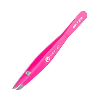 Tweezers Beter pink angled magnetic tip 